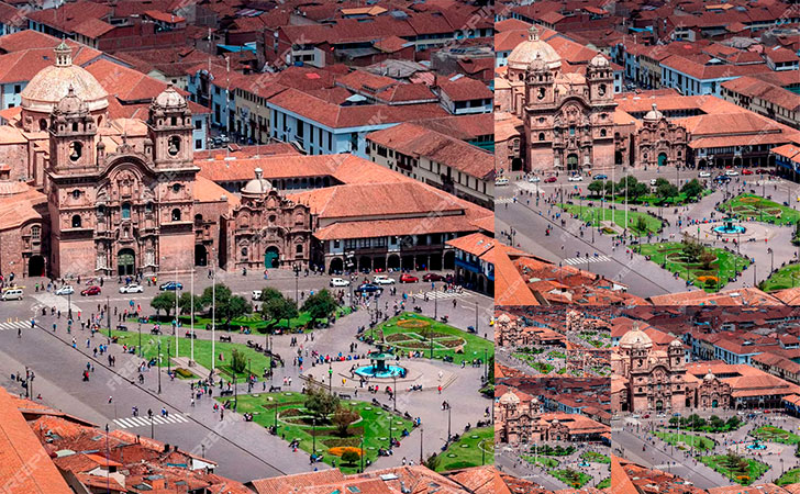 Cuzco Panorama View and Golden Rectangles