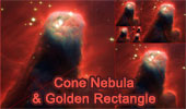 Cone Nebula and Golden Rectangles. 