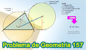 Problema de Geometría 157 (ESL): Triangulo, Distancia del Circuncentro a un Excentro en funcion del Circunradio y Exradio.