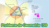 Problema de Geometría 159 (ESL): Triangulo, Distancia del Circuncentro al Incentro y los Excentros en funcion del Circunradio