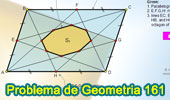 Problema de Geometría 161 (ESL): Paralelogramo, Puntos medios de los lados, Octógono, Área.