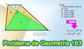 Problema de Geometría 163 (ESL): Trapecio, Diagonales, Triángulos, Áreas.