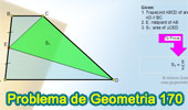 Problema de Geometría 170 (ESL): Trapecio, Área, Punto Medio, Triangulo.