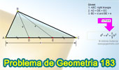 Problema de Geometría 183 (ESL): Triangulo Rectángulo, Trisección de la Hipotenusa, Cevianas, Relaciones Métricas.