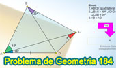 Problema de Geometría 184 (ESL): Triangulo, Cuadrilátero, Ángulos, Congruencia, Líneas Auxiliares.