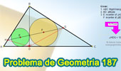 Problema de Geometría 187 (ESL): Triangulo Rectángulo, Altura, Incentro, Medida de Angulo.