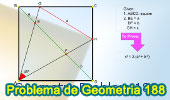 Problema de Geometría 188 (ESL): Cuadrado, Diagonal, Relaciones Métricas, 45 Grados, Teorema de Pitágoras.
