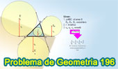Problema de Geometría 196 (ESL): Triangulo, Relación entre el inradio y los exradios, Media Armónica, Incirculo, Excirculos.
