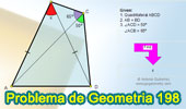 Problema de Geometría 198 (ESL): Cuadrilátero, Triangulo, Angulo, Congruencia, Líneas Auxiliares.