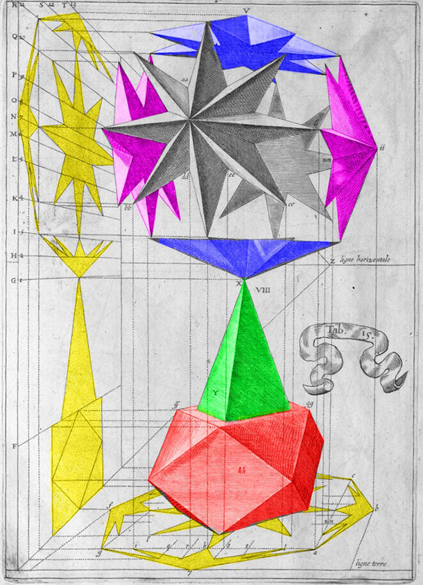 Jean Franois Niceron, 'La Perspective Curieuse', 1638 Selective Colorization