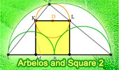 Archimedes' Arbelos and Square 2.