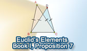 Euclid's Elements Book I, Proposition 7. 
