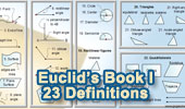 Puzzle: Euclid's Elements Book I, 23 Definitions.