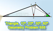 Problema de Geometra 688, Triangle, 60 Degrees, Mind Map