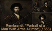 Rembrandt: 'Portrait of a Man With Arms Akimbo'