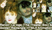 Renoir: La loge (The Theater Box) 1874 and Golden Rectangles