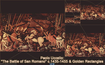 Paolo Uccello: 'The Battle of San Romano' c.1435-1460 and Golden Rectangles
