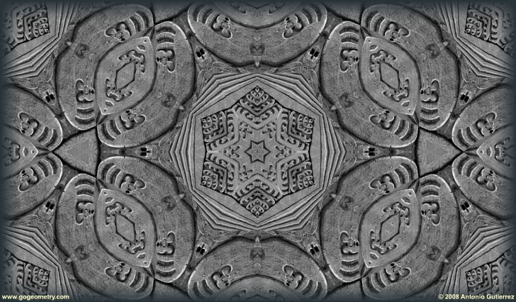 Chan Chan Sea Otters on the wall Kaleidoscope