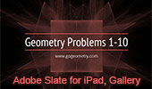 Adobe Slate for iPad, a free Visual Storytelling. Geometry Problems 1-10.