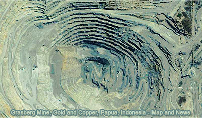 Grasberg Mine, Gold and Copper, Papua, Indonesia, Map and News