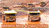 Morenci Copper & Gold Mine: Caterpillar Haul Trucks.
