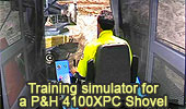  Training Simulator for a P&H MinePro 4100XPC, 4100 Boss, Electric Rope Shovel - Video.