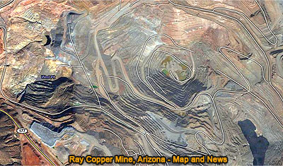 Ray Copper Mine, Arizona, Map and News
