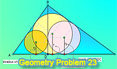 Problema 23: Triángulo rectangulo, Altura, Suma de Inradios. 