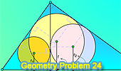Problema 24: Triángulo rectangulo, Altura, Suma de Inradios. 