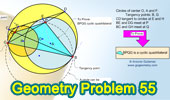 Problema de Geometría 56: Circunferencias, Tangentes, Cuerda, Paralelas. 