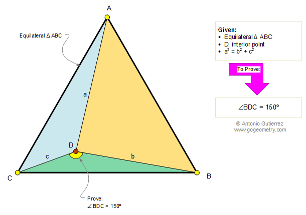 Math Geometry Problem 101 Equilateral Triangle Pythagoras
