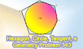  Problem 343. Hexagon, Inscribed Circle, Tangent, Semiperimeter.