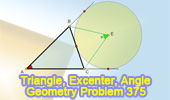  Problem 375: Triangle, Excenter, External Angle Bisectors.