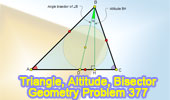  Problem 377: Triangle, Internal Angle Bisector, Altitude.