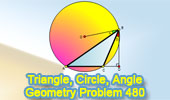 Problem 480: Triangle, Circle, Center, Altitude, Angle, Circumcenter