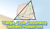 Problem 488: Triangle, Cevian, Concurrency, Circle, Circumcircle