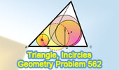  Problem 562: Triangle, Cevian, Incenter, Incircle, Perpendicular, Concyclic points, Cyclic Quadrilateral.