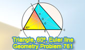 Triangulo escaleno with an angle of 60 degrees, Euler Line, Equilateral Triangle