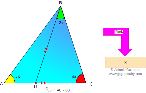 Proposed Geometry Problem 07 Triangle, Angles