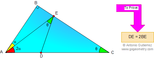 Problem 18: Right triangles, Angles, Congruence. 