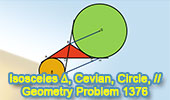Problema de Geometra 1376 Isosceles Triangle, Circle