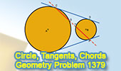 Problema de Geometra 1379 Circles, Tangents, Chords