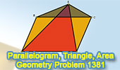 Problema de Geometra 1381 Parallelogram, Triangle, Area