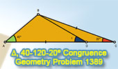 Problema de Geometra 1389 40-120-20 triangle