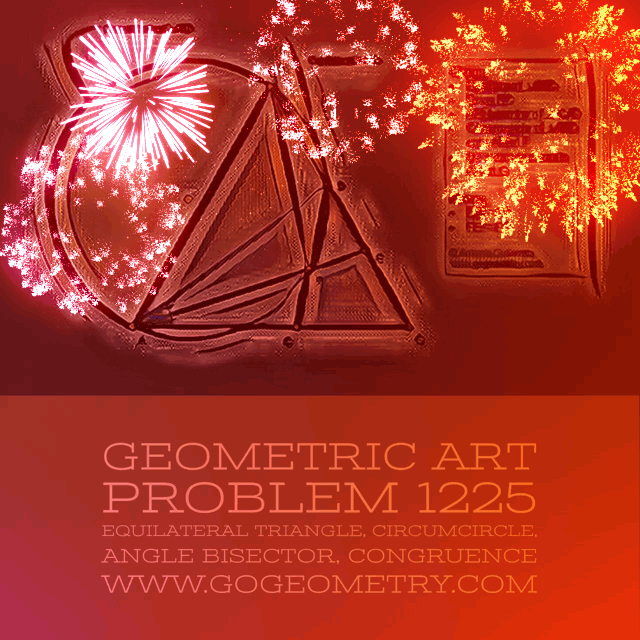 Augmented Reality (AR) of Geometry Problem 1255 using iPad Pro Apps