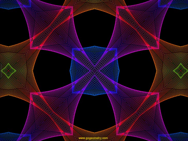 String Art 03: Bzier curves, Geometric Pattern, Symmetry, Software