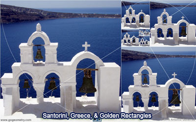 Santorini, Greece, and Golden Rectangle