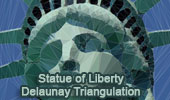 Statue of Liberty and Delaunay Triangulation