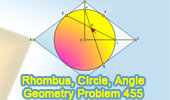 Rhombus, Circle