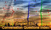 English ESL Conversation Questions - Index